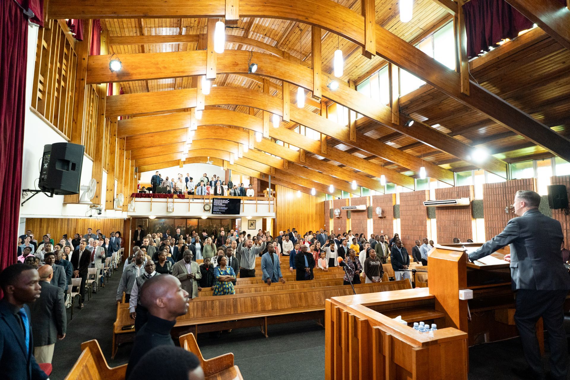 Congregation gathered in worship